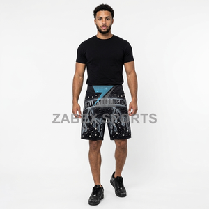 Shorts en jean respirants pour hommes, personnalisés, de qualité supérieure, délavés, avec clous en cristal, style streetwear, en coton, production OEM de haute qualité - Product Image 2