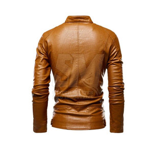 Chaqueta de Cuero para Hombre, Talla Grande, Resistente al Viento, Transpirable, de Invierno, Estilo Racing, Alta Calidad, Fácil de Usar - Product Image 2