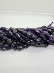 Cuentas de Amatista Roja Natural Facetada en Forma de Pepita, Certificadas por Terceros, para Fabricantes, Proveedores y Venta al por Mayor - Product Image 2