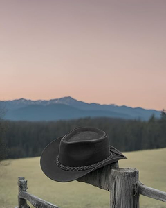 Sombrero de Cuero Genuino, Estilo Clásico, Ala Corta, Elegante, para Vestir, Venta al por Mayor en EE. UU. y Europa, Prenda de Moda - Product Image 3