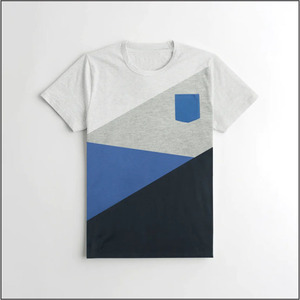 เสื้อยืดคอตตอนลายทางเย็บด้วยเข็มคู่ ผ้าเนื้อแน่น เสื้อผู้ชายขายส่ง ระบายอากาศได้ดี เสื้อยืดแบบซับลิเมชั่น 2026 - Product Image 1