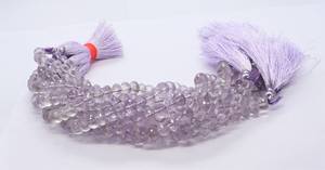 Perles facettées en améthyste rose naturelle, 8 à 9 mm, perles de pierre précieuse améthyste rose, perles rondes en améthyste rose pour la création de bijoux - Product Image 6