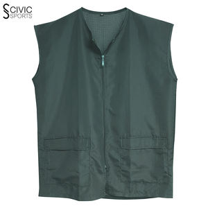 Gilet en laine pour hommes respirant personnalisé décoration vintage barbier supermarché gilet de travail Logo pour coiffeurs vêtements d'extérieur - Product Image 5