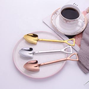 Stainless Steel Gold PVD <b>Coffee</b> Scoop and Tea <b>Spoon</b> Set with Gift Box Premium Serving Collection - Product Image 3