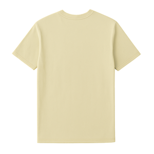 เสื้อยืดผู้ชายปักลายพรีเมียม ผ้าฝ้าย 100% น้ำหนัก 230 กรัม สีเบจ สวมใส่สบาย สไตล์ลำลอง สตรีทแวร์ เนื้อผ้านุ่ม ระบายอากาศได้ดี - Product Image 3