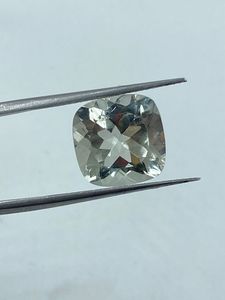 Natural Top Quality Green Amethyst Gemstone Loose Stone 7.69Carat 12MM <b>Cushion</b> Cut Green <b>Colour</b> For Jewelry Making - Product Image 1
