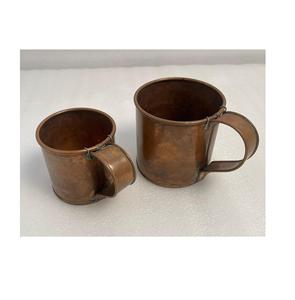 Taza de Cobre Clásica Hecha a Mano y Ecológica de Daystar Trade con Asa, Accesorios de Barra Tradicionales Martillados - Product Image 3
