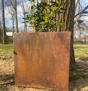 Modern Square Rustic Metal <b>Planters</b> Outdoor Industrial Style Freestanding Container Pots - Product Image 4
