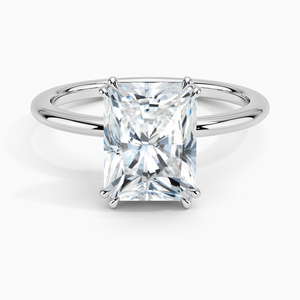 BOJ <b>Ring</b> 020 Radiant Cut 925 <b>Silver</b> Aveline <b>Solitaire</b> Diamond <b>Ring</b> 2ct D Color VVS1 Moissanite GRA Certified Low Price Hot Sale - Product Image 1