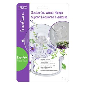 3.2 in acrilico trasparente FloraCraft \ "X 5 \" ventosa gancio leggero per porte e finestre in vetro supporta fino a 10 libbre - Product Image 1