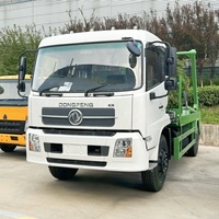 Euro 3 dongfeng RHD 4*2 bras oscillant camion à ordures nouvelle assainissement municipal bras rouleau véhicule à ordures