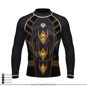 <b>Top</b> Selling OEM Custom Unisex Full Sleeve Rashguard Dark <b>Aesthetic</b> Sublimated Gym Running Fitness Activewear Compression Shirts - Product Image 5