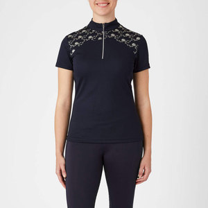 Polo décontracté élégant pour femme OEM ODM, en tissu tricoté léger, respirant, à manches courtes, pour le quotidien - Product Image 2