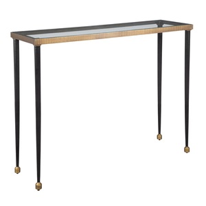 Console moderne contemporaine en métal avec plateau effet marbre et pieds en acier – Élégante pour hall d'entrée, couloir, chambre, salon – Décoration intérieure - Product Image 1