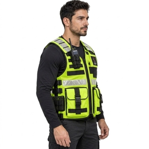 Chaleco de Seguridad para Hombre, Chaleco de Trabajo Industrial Personalizado con Paneles Reflectantes, Tela Transpirable, Alta Visibilidad, Ajuste Cómodo, Ropa de Trabajo para Exteriores - Product Image 6