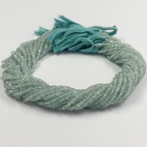 3mm Aigue-marine naturelle à facettes perles rondelle pour la fabrication de bijoux en gros Fabricant de perles de pierres précieuses de qualité supérieure - Product Image 5