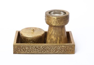 Handcrafted Arabic Incense Burner Resin Mabkhara for Burning <b>Oud</b> <b>Bakhoor</b> Frankincense and Myrrh - Product Image 2