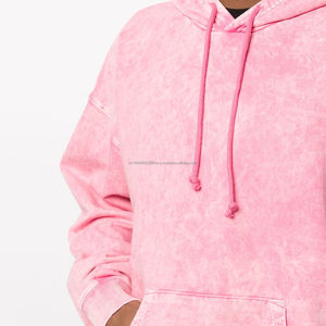 Sudadera con Capucha Extra Grande Personalizada con Lavado Ácido Vintage para Hombre, Sudadera de Algodón Térmico Grueso con Estampado en Relieve, Ropa de Invierno - Product Image 6