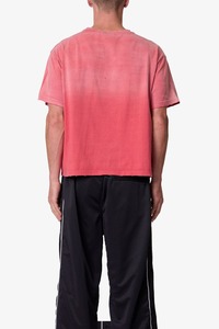 Camiseta Gráfica Oversize Rosa para Hombre, Estilo Urbano, con Estampado de Rostro Abstracto, Corte Regular, Manga Corta, Algodón Jersey - Product Image 4