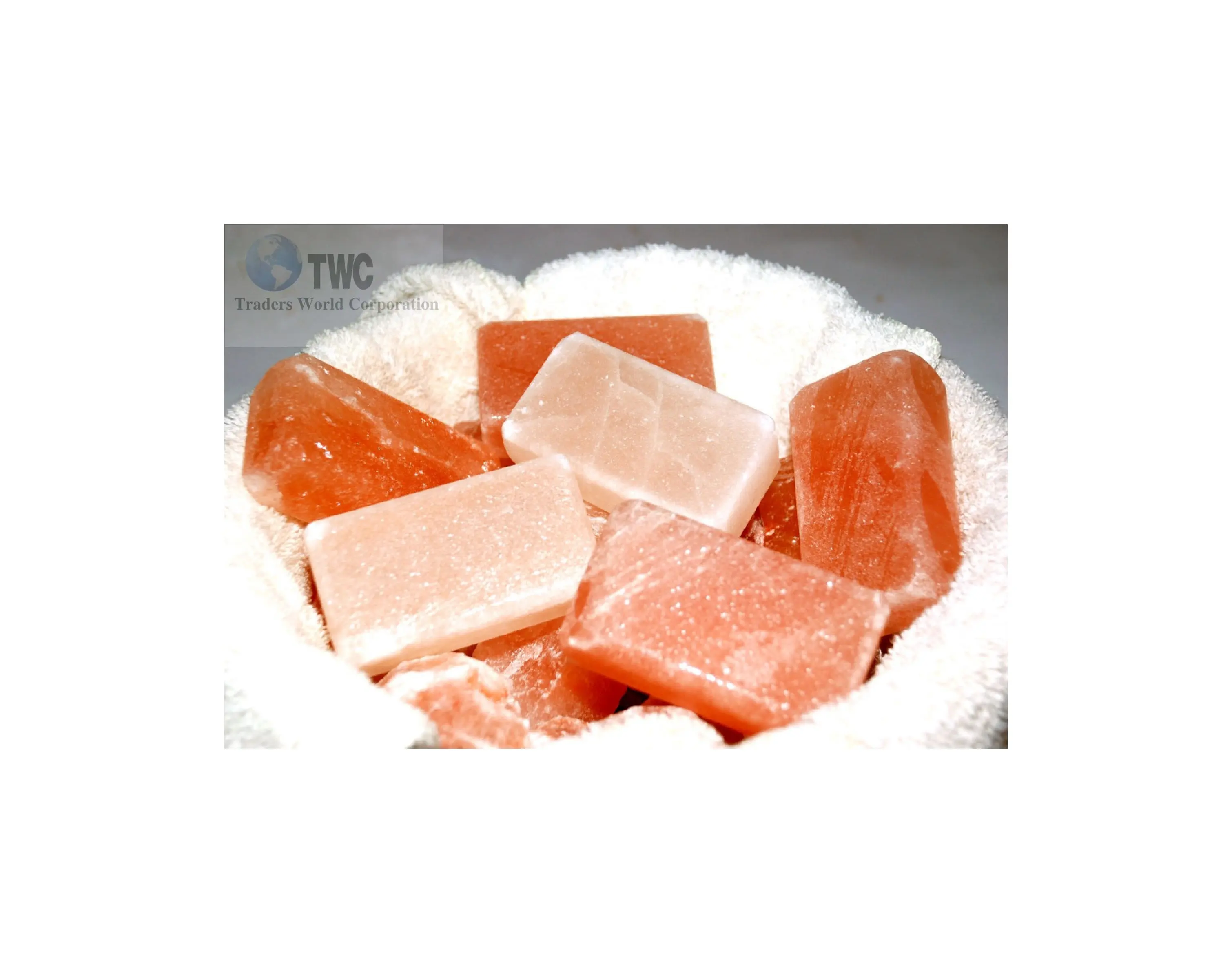 Jabón de sal del himalaya 100% puro, piedra de masaje disponible en diferentes formas, precio al por mayor
