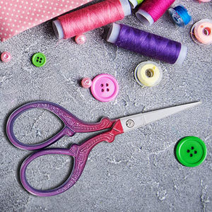 Tijeras de Bordado Profesionales con Hojas de Acero Inoxidable Afiladas y Puntas Finas para Costura y Belleza - Product Image 6