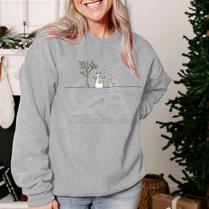 Stylish Festive Pullover With Custom Graphics And Cozy Fabric Feel <b>For</b> Seasonal Celebrations <b>Women</b> <b>Christmas</b> <b>Sweatshirt</b> - Product Image 4