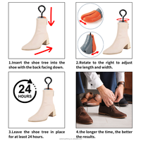 Embauchoirs en plastique anti-plis bleus/oranges à taille ajustable pour femmes et hommes – Présentoir pour magasin de chaussures