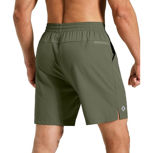 Shorts en coton pour hommes, taille élastique, unis, décontractés, pour l'été, shorts de détente, impression personnalisée, fournisseur OEM, en gros - Product Image 4