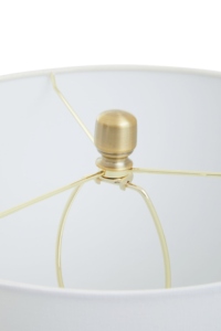 Modern Luxury <b>Black</b> Marble Gold Stacked <b>Table</b> Lamp White Fabric Shade Art Deco <b>Bedside</b> Living Room Home Decor Desk Light - Product Image 4
