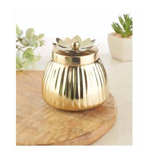 Pot de bougie en métal martelé de vente chaude disponible pot de bougie rond pot de bougie votive avec couvercle au prix de gros - Product Image 4