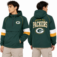 Veste Anorak pour Hommes Ravens en Gros, Logo d'Équipe Brodé Personnalisé, Pull à Capuche, Coupe-Vent Sportif, Fabricant OEM