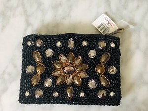 Ornamental Seed Bead Coin Holder Embroidered Fabric Pouch Artistic Handwork <b>Small</b> <b>Zip</b> <b>Purse</b> for Gift Shops and Boutique Brands - Product Image 1