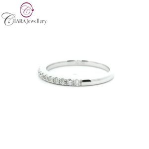 Venta al por mayor clásico OEM ODM regalo de compromiso anillo de bodas AU750 18K sólido blanco amarillo oro rosa PT950 diamante natural Mujer - Product Image 2