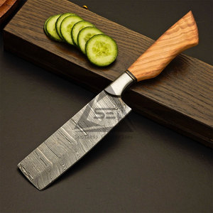 Lightweight Handmade Solid Color 67-Layer Damascus Steel Chef <b>Knives</b> <b>Set</b> with Wood Handles Factory Direct Supply - Product Image 5