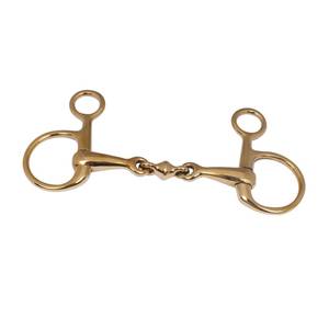 Mors de cheval en cuivre poli à double barillet, design anneau lâche, pour l'entraînement équestre - Product Image 6