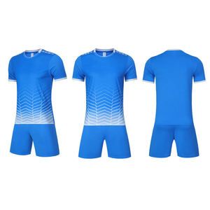 Ensemble de rugby pour hommes adultes, dégradé orange, maillot sublimé, short bleu marine, col rond, manches courtes, coupe athlétique, évacuation de l'humidité - Product Image 4