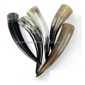 Authentic <b>Drinking</b> Horn with Wooden <b>Stand</b> for Viking Feasts Medieval Decor and Traditional Beverage Display by Artisan Craft - Product Image 5