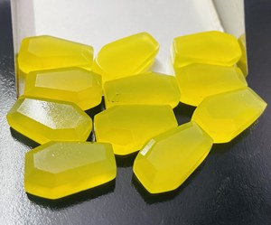 Calcedonia Amarilla con Corte Ataúd, Facetada, Gema Suelta para Fabricación de Joyas, Venta al por Mayor, OEM, ODM - Product Image 2