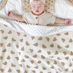 Couverture pour bébé nouveau-né en gaze 100% coton à six couches, tissée, antimicrobienne - Product Image 3