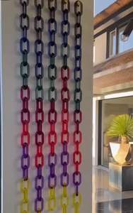 Chaînes décoratives en résine colorée au design moderne, logo personnalisable, faites à la main pour Diwali et anniversaires - Product Image 6