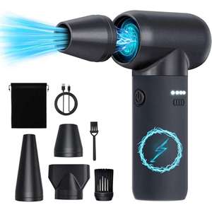 Ventilador de Alta Velocidad de 160W, Mini Ventilador, Aspiradora de Coche Turbo, Soplador de Aire Inalámbrico Portátil - Product Image 1