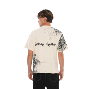 เสื้อยืดแขนสั้นโอเวอร์ไซส์ผ้าฝ้าย 100% หนานุ่มสำหรับผู้ชาย - ระบายอากาศได้ดี แห้งเร็ว เป็นมิตรกับสิ่งแวดล้อม เหมาะสำหรับออกกำลังกาย - Product Image 3