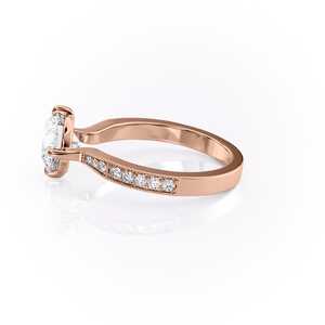 Sterling Silver Round Moissanite Diamond Multi <b>Crystal</b> Line Track Everyday Wear Women <b>Ring</b> - Product Image 4