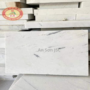 Dalles de marbre blanc naturel du Vietnam, qualité supérieure, marbre blanc Thassos pour la décoration de maisons résidentielles de luxe - Product Image 1