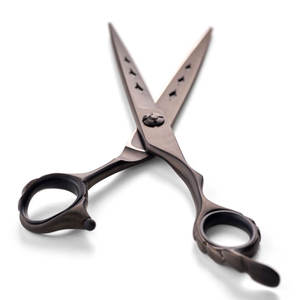 Tijeras de Barbero Negras Mate de Primera Calidad, Tijeras de Peluquería de Acero Inoxidable para Uso Profesional en Salón, Precio de Fábrica OEM - Product Image 5