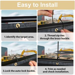 Confezione da 5 Recinzioni Nere in HDPE X25, Traliccio e Cancello da Giardino in Polietilene ad Alta Densità - Product Image 4