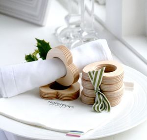 Porte-serviettes en bois fait main, support de serviettes en bois naturel, décoration rustique pour la table de cuisine et de salle à manger, pour la maison et les restaurants - Product Image 4