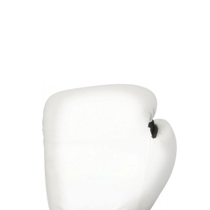 Gants de boxe en PU blanc avec fermeture Velcro pour l'entraînement et le sparring des adultes - Product Image 2