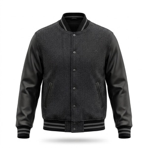 เสื้อแจ็คเก็ตหนังแบบ Letterman ปักลายตามสั่ง รุ่น Varsity Bomber สำหรับผู้ชาย ดีไซน์ใหม่ปี 2026 ปรับแต่งได้เต็มรูปแบบ - Product Image 3
