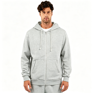 Sudadera con Capucha Personalizada con Pedrería, 100% Algodón, Unisex, Sólida, de Invierno, Holgada, con Bolsillos, Transpirable, 550 Gramos, Gruesa - Product Image 3